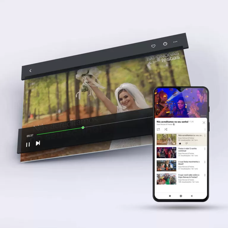 Sequência de vídeos da Expo Noivas & Festas