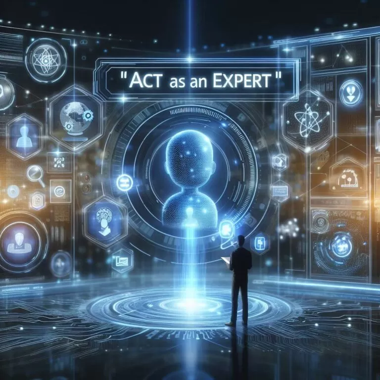 Atue Como Um Especialista - Act As An Expert