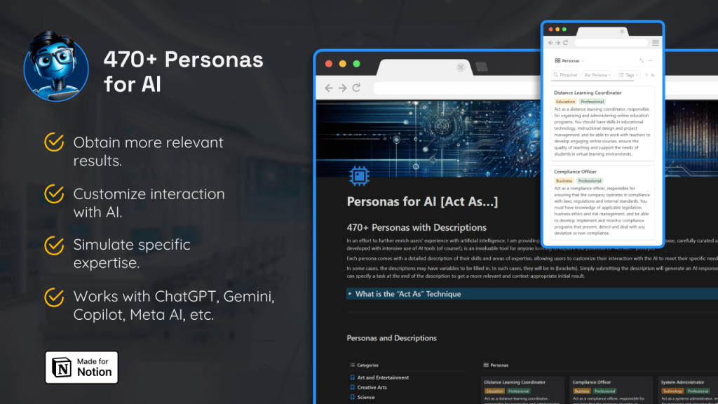 470+ Personas for AI – Exclusive Database 2 470+ Personas for AI - Maximize the "Act as..." Technique
