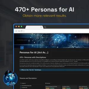 470+ Personas for AI - Maximize the "Act as..." Technique