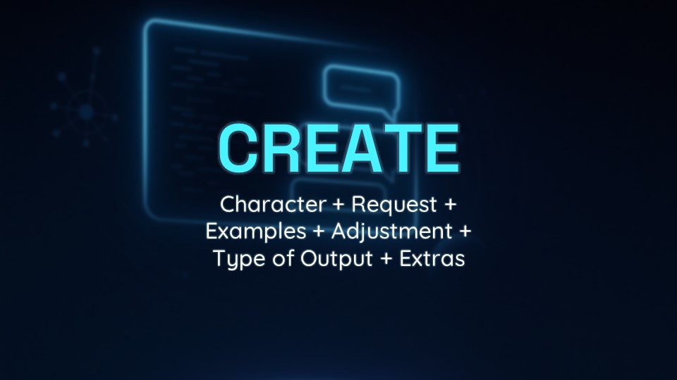 CREATE Framework: Character, Request, Examples, Adjustment, Type ...