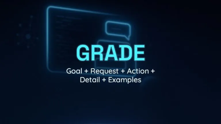GRADE Framework: Goal, Request, Action, Detail, Examples 1 Framework GRADE